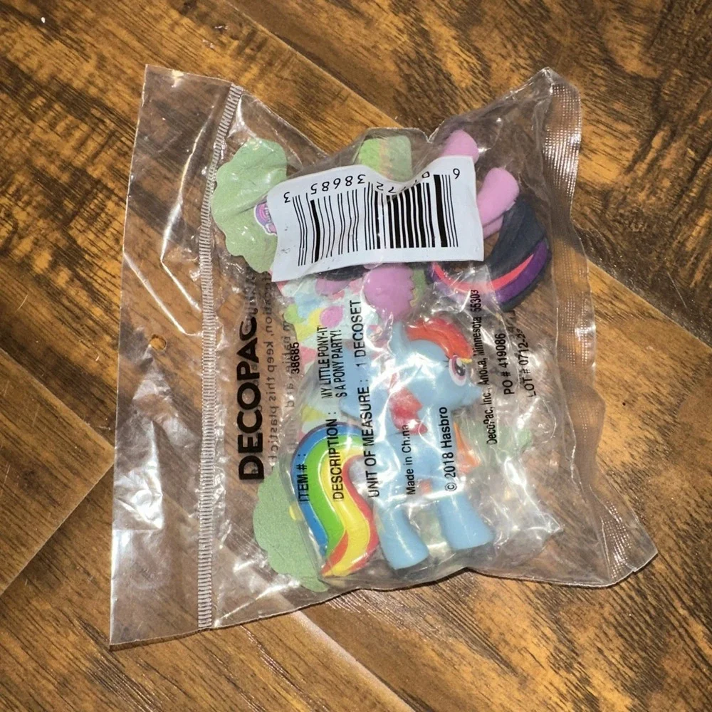 My Little Pony Party DecoSet Cake Topper Rainbow Dash Pinkie Pie 2018 Hasbro